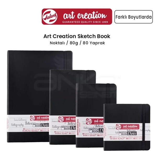 Talens Art Creation Dot Sketch Book Nokta İzli Çizim Defteri Dikey 80 Yaprak 80g ürün görseli 1