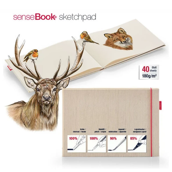 Transotype Sensebook Sketch Pad 180gr 40 Yaprak A4 ürün görseli 1