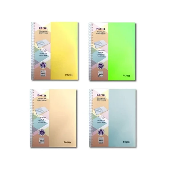 KESKİN PASTEL PROJE SUNUM DEFTERİ A4 ÇİZGİLİ 80 YAPRAK (353401) ürün görseli 1