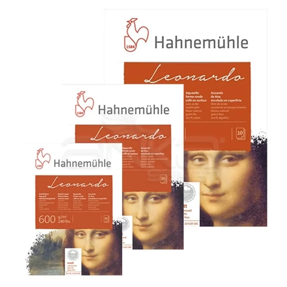 Hahnemühle Leonardo Sulu Boya Blok Defter Rough 600g 10 Yaprak ürün görseli 1