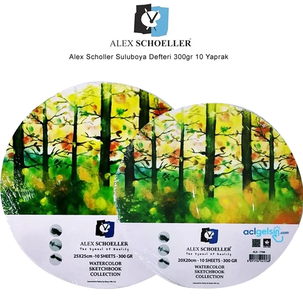 Alex Scholler Suluboya Defteri 300gr 10 Yaprak ürün görseli 1