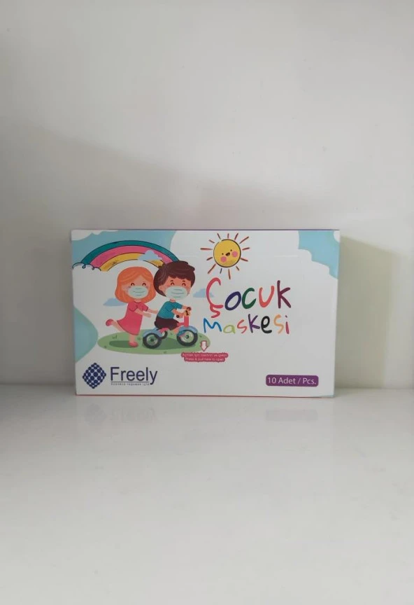 FREELY ÇOCUK MASKESİ 10 LU PAKET (TELLİ) ürün görseli 1