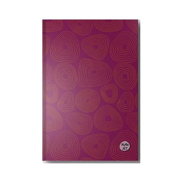 My Mia Art Mor Plato 17X24 Cm Sert Kapak 192 Sayfa Çizgili Defter ürün görseli 1