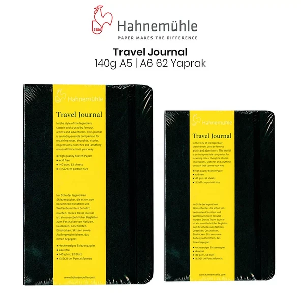 Hahnemühle Travel Journal 62 Yaprak 140 g ürün görseli 1