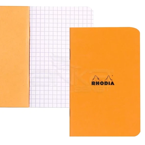 Rhodia Basic Turuncu Kapak Kareli Defter 80g 48 Yaprak 210x297mm ürün görseli 1