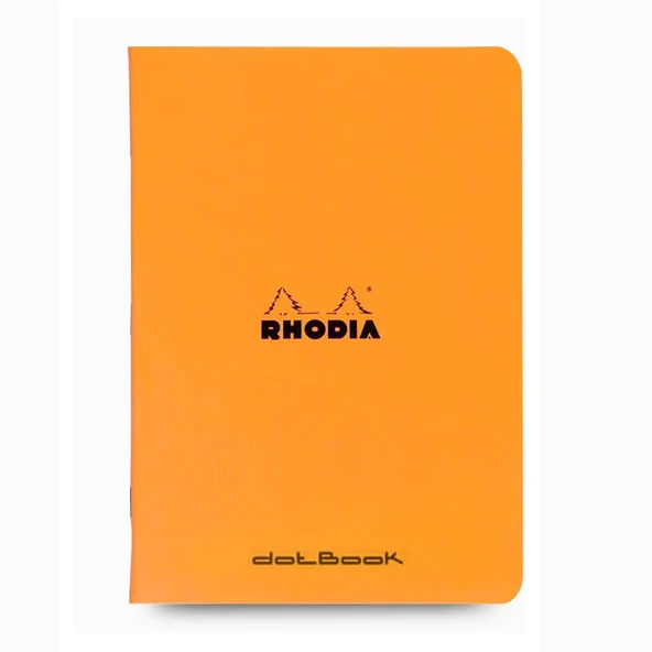 Rhodia Stapled Noktalı Defter Turuncu A5 ürün görseli 1