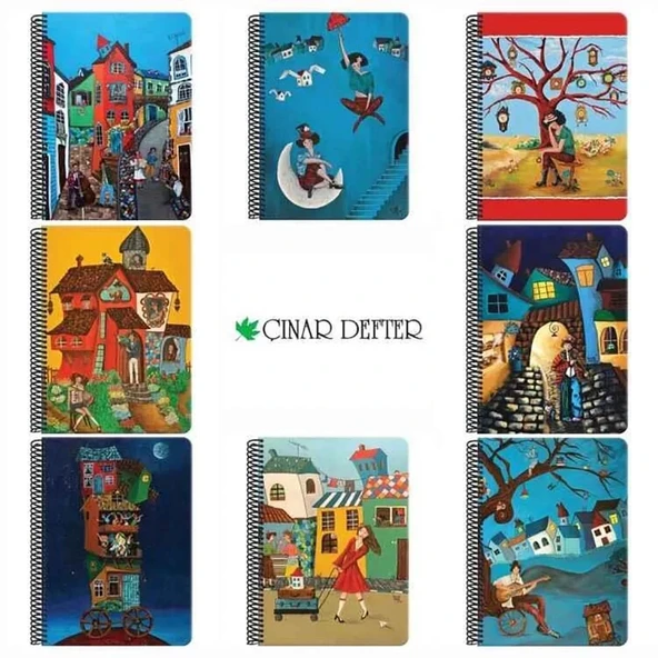 Çınar Sert Kapak Defter 17x24cm 120yp Düz ( Ezo Sunal) 55203 ürün görseli 1