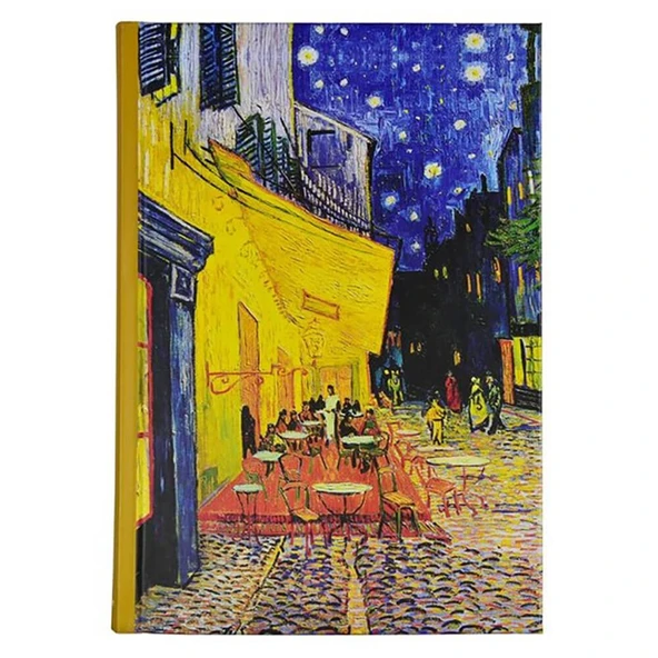 Deffter Art Of World Van Gogh Sert Kapak 14x20 cm Çizgili Defter 96 Yaprak 64682-0 ürün görseli 1