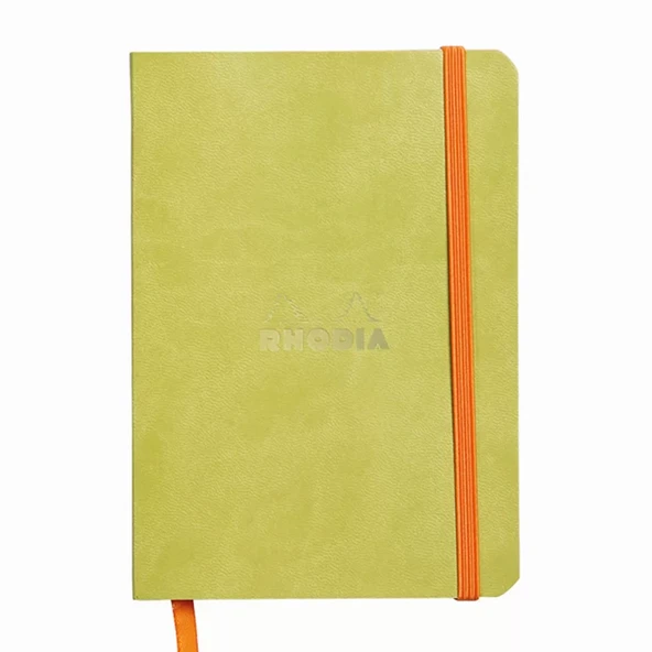 Rhodia Yumuşak Deri Kapak Noktalı Defter Anise Green A6 ürün görseli 1