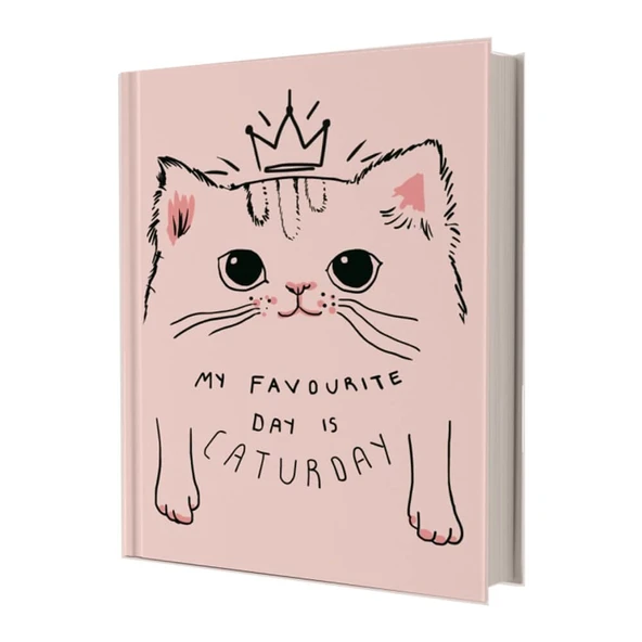 Deffter Caturday Çizgili Defter 14x20 cm 96 Yaprak 64626-5 ürün görseli 1