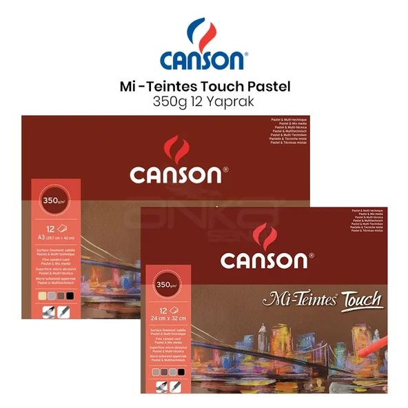 Canson Mi-Teintes Touch Pastel Defteri 12 Yaprak 350g ürün görseli 1