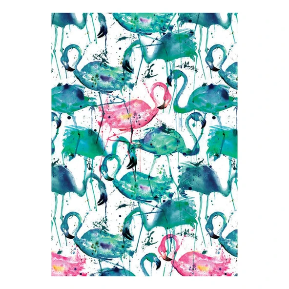 Deffter Paradise Flamingos Sert Kapak 64418-6 ürün görseli 1