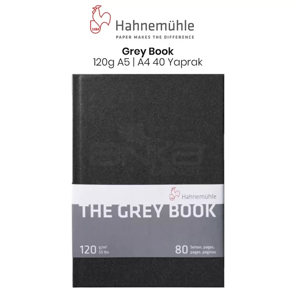 Hahnemühle Grey Book 120g 40 Yaprak ürün görseli 1