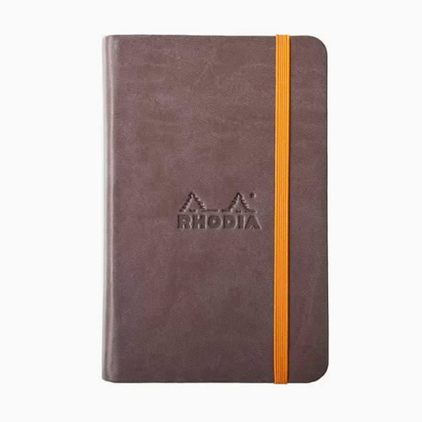Rhodia Boutique Rodiarama Renkler Italyan Deri Defter  Chocolate A6 ürün görseli 1