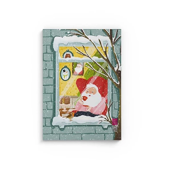 Thinkbook Kış Serisi Noel Baba 10,5x14 96 Sayfa Çizgisiz Defter ürün görseli 1