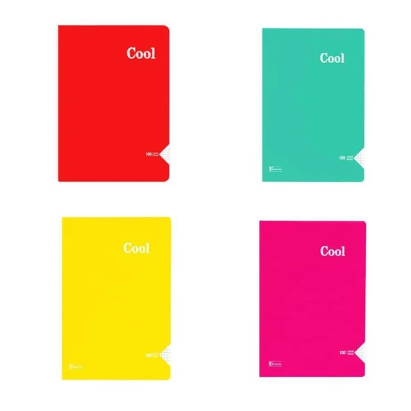 Keskin Color Defter Plastik Kapak Dikişli Cool A4 100 Yaprak Kareli ürün görseli 1