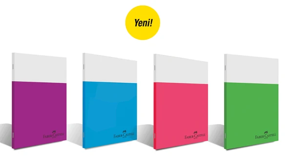 Faber Castell Smart Dikişli Plastik Kapak Kareli Defter A4 60 Yaprak ürün görseli 1