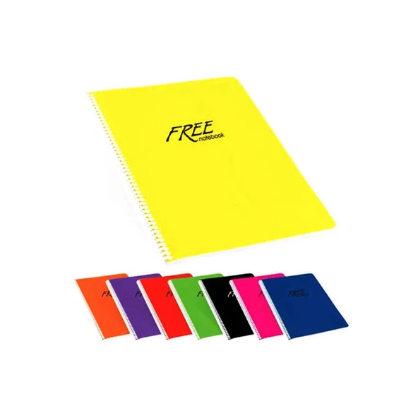 Keskin Color Free Plastik Kapak Kareli Defter A5 100 Yaprak ürün görseli 1