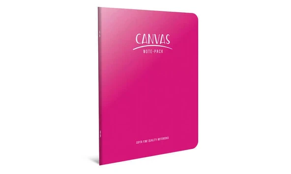 Gıpta Canvas Tel Dikişli Polipropilen Kapak Defter A4 80 Yaprak Kareli ürün görseli 1
