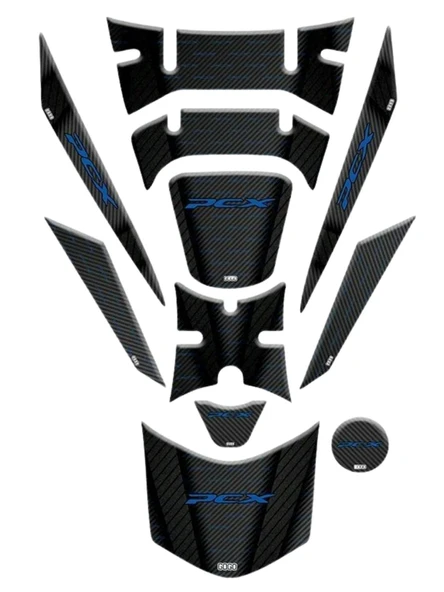 HONDA PCX125 2018-2020 UYUMLU TANK PAD SET 008 ürün görseli 1