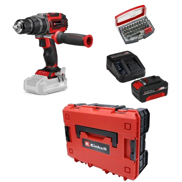 Einhell Tp-Cd 18/60 Li-I Bl Solo +1 x 4 Ah Akü ve 32 Parça Bits Uç Seti (Çantalı) ürün görseli 1