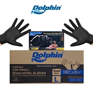 Dolphin Çok Amaçlı Nitril Eldiven 100'lü L BEDEN ürün görseli 1