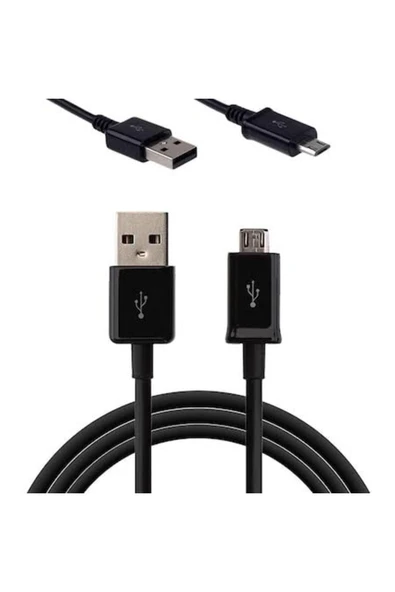 AXYA J1-J2-J3-J4-J5-J7 Micro Usb Şarj ve Data kablosu Siyah ürün görseli 1