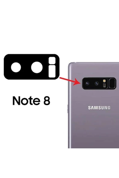 AXYA Samsung Galaxy Note 8 Kamera Lens Camı ürün görseli 1