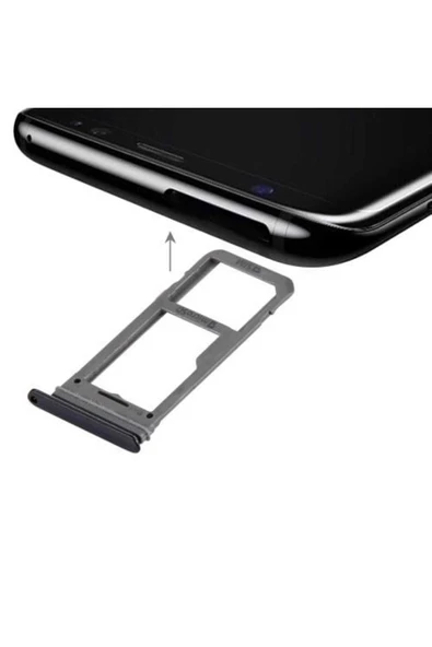AXYA Samsung Galaxy S8+ Plus Sim Hafıza Kart Okuyucu-siyah ürün görseli 1
