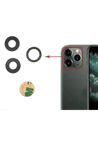 AXYA İphone 11 Pro Max Uyumlu Kamera Lensi Kamera Camı ürün görseli 1