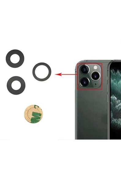AXYA İphone 11 Pro Max Uyumlu Kamera Lensi Kamera Camı ürün görseli 1