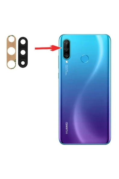 AXYA Huawei P30 Lite Kamera Lensi Camı - Resim 2