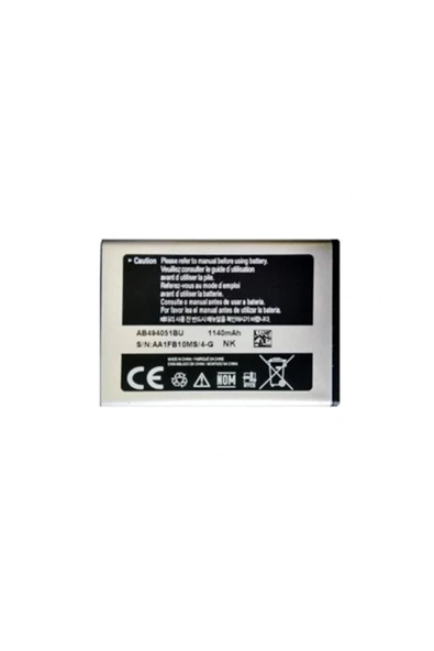 AXYA Samsung İ450-İ458 Pil Batarya AB494051BU NK ürün görseli 1