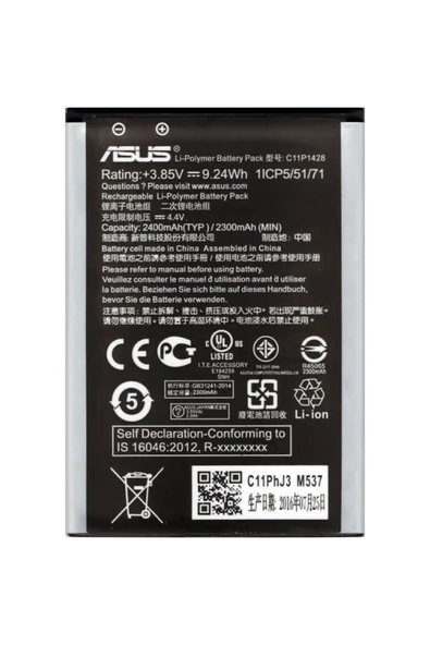 AXYA ZenFone 2 Laser 5.0 ZE500KL/G Z00ED Pil Batarya C11P1428 ürün görseli 1