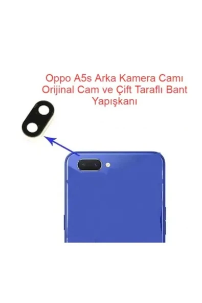 AXYA Oppo A5s Kamera Lens Camı+ Yapışkan ürün görseli 1