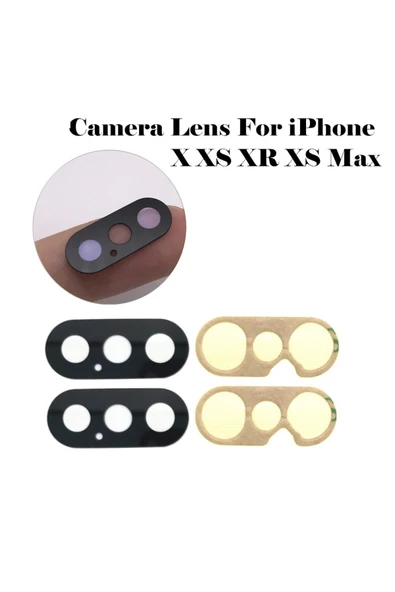 AXYA iPhone X, XS MAX , XS Arka Kamera Camı Lens ürün görseli 1