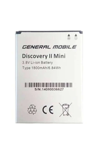 AXYA General Mobile Discovery 2 Mini Pil Batarya - Resim 2