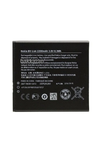 AXYA Nokia Lumia 535-635- 830 Pil Batarya Bv-L4A ürün görseli 1