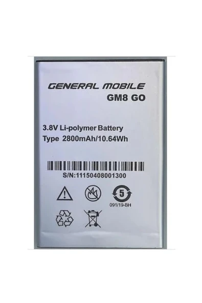 AXYA General Mobile Gm8 Go Pil Batarya ürün görseli 1