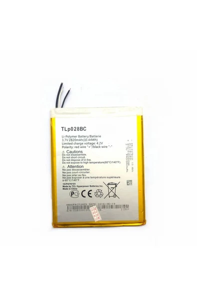 AXYA Alcatel Tab Pixe 3 Uyumlu Tablet Pil Batarya TLp028BC 2820mAh ürün görseli 1
