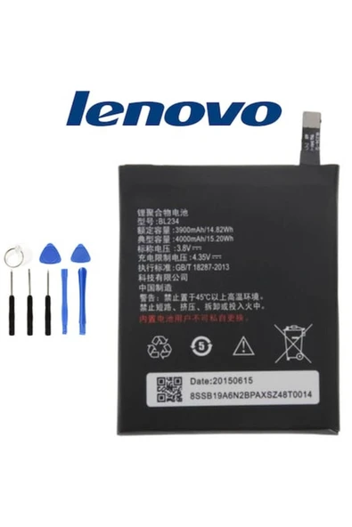 AXYA LENOVO VİBE P1M PİL BATARYA BL234 VE TAMİR SETİ ürün görseli 1