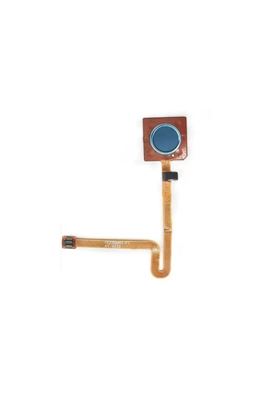 AXYA Lg Q60 Uyumlu Orta Tuş Parmak Izi Okuyucu Tuş Flex Mavi ürün görseli 1