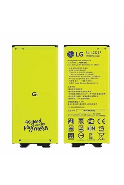 AXYA Lg G5 Batarya Pil Bl-42d1f 2800 Mah Ithal Servis ürün görseli 1