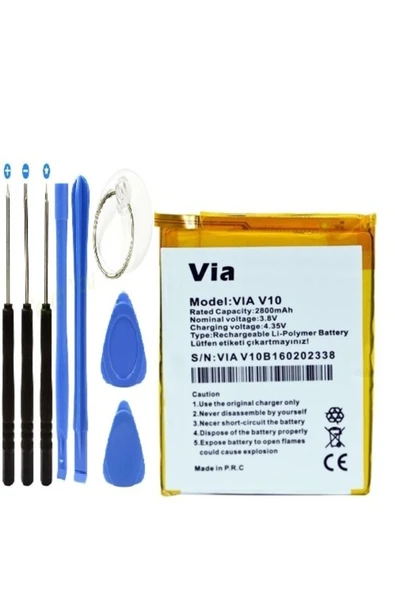 AXYA CASPER VİA V10 PİL BATARYA VE TAMİR SETİ ürün görseli 1