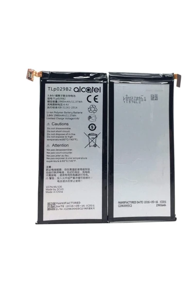 AXYA Vodafone Smart Ultra 6/7 Ot-5095 Uyumlu  Pil Batarya Tlp029b2 2960 Mah ürün görseli 1