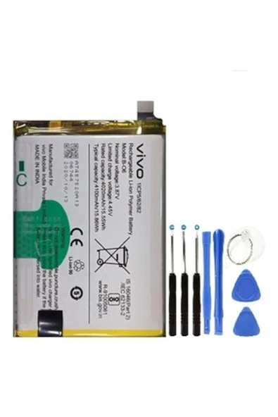 AXYA Vivo V20se V2022 V2023 Uyumlu  Pil Batarya B-06+tamir Set 5000 Mah ürün görseli 1