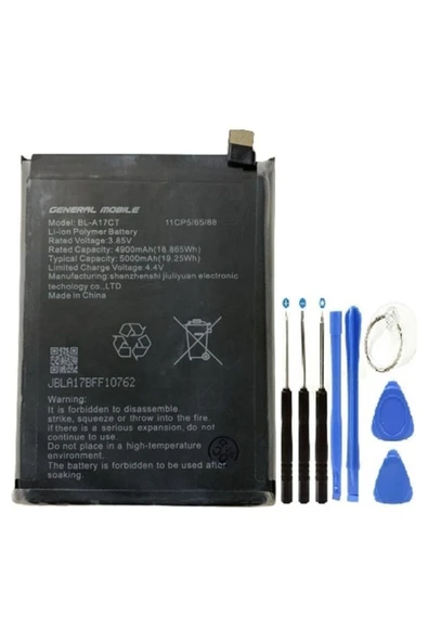 AXYA General Mobile Gm21 Pil Batarya Bl-a17ct+tamir Set 5000 Mah ürün görseli 1