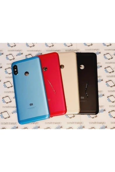 AXYA Xiaomi Mi A2 Lite Kasa Arka Pil Batarya Kapağı ( Yan Tuşlar ) Mavi ürün görseli 1