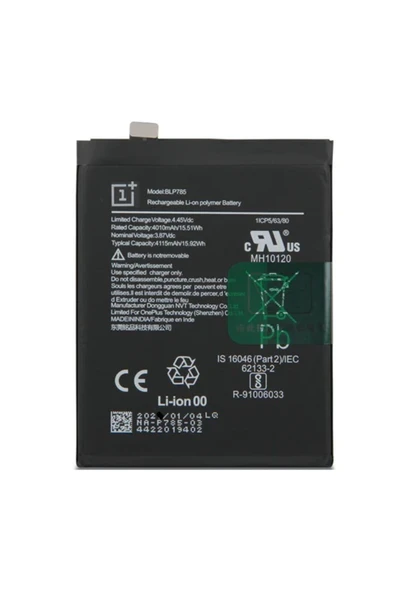 AXYA OnePlus 8 Nord 5g Pil Batarya BLP785 4115 mAh ürün görseli 1