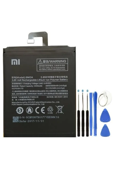 AXYA Xiaomi Mi Note 3 Pil Batarya + Tamir Seti Bm3a ürün görseli 1